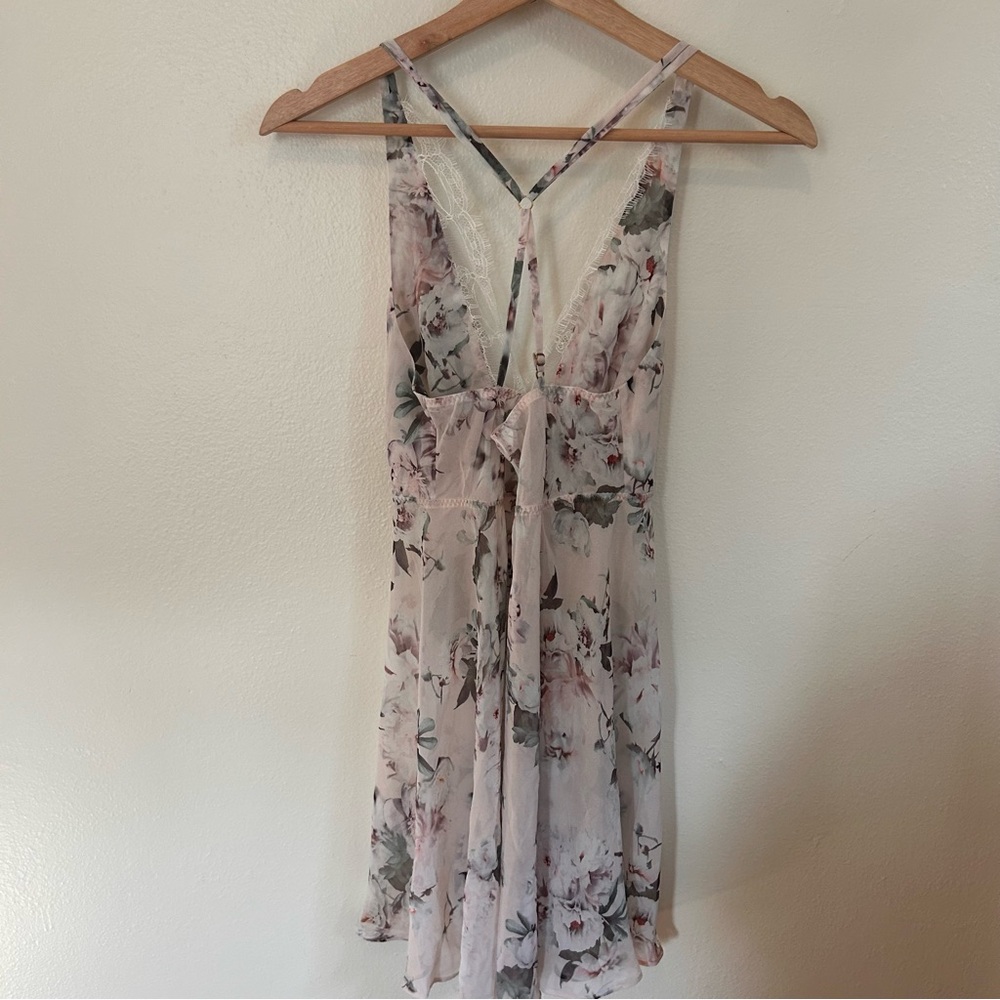 Flora Nikrooz‎ Chemise Lingerie Size Extra Small Floral